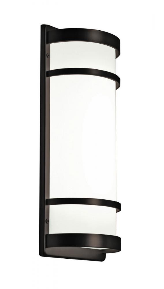 Brio LED Sconce - Oil Rubbed Bronze Finish - White Acrylic Shade