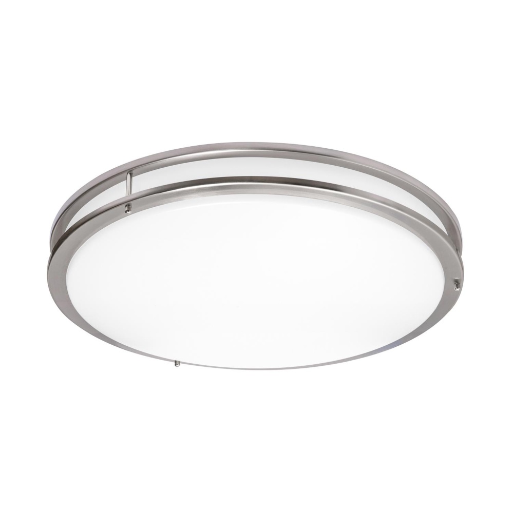 Carlisle 24'' LED Flush, 120-277V, 34W, 5 CCT, SN, BB