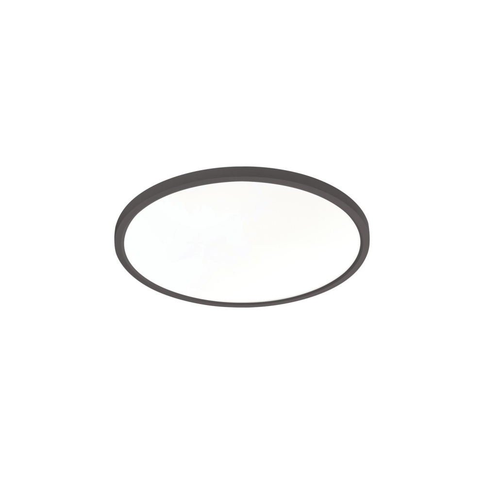 Edge Rnd Lrg 16'' LED Flush Mount 120-277V 25W 5CCT BK