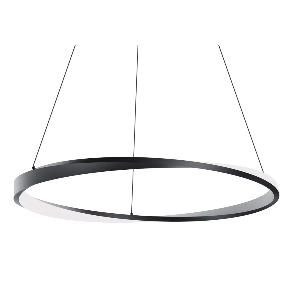 Oberon 40'' Single LED Pendant 120-277V 40W 5CCT BK