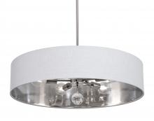 AFX Lighting, Inc. CLNP30MBSN-WHSL - Celine Pendant 30'' Medium Base SN - WHSL shade