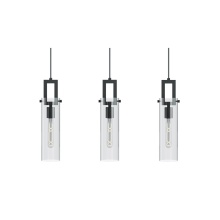 AFX Lighting, Inc. HOUP04MBBKLNR3 - Houston 3 Light Linear Pendant, 60W, BK