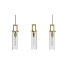 AFX Lighting, Inc. HOUP04MBLBLNR3 - Houston 3 Light Linear Pendant, 60W, LB