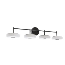 AFX Lighting, Inc. JUNV4108LAJUDBK - June 4 Light LED Vanity 120-277V 40W 5CCT BK