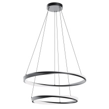 AFX Lighting, Inc. OBRP2432LAJUDBK - Oberon 32'' Double LED Pendant 120-277V 50W 5CCT BK