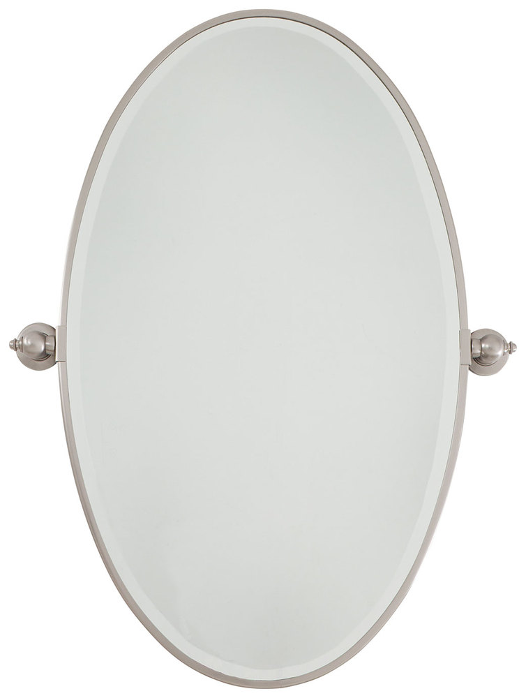 Pivoting Mirrors - XL Oval Mirror - Beveled