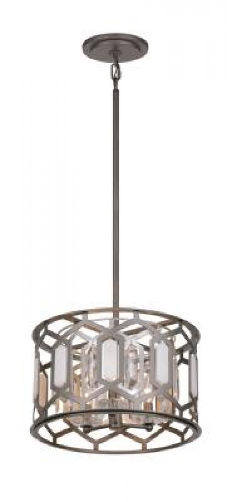 Hexly - 3 Lights Semi Flush and Pendant