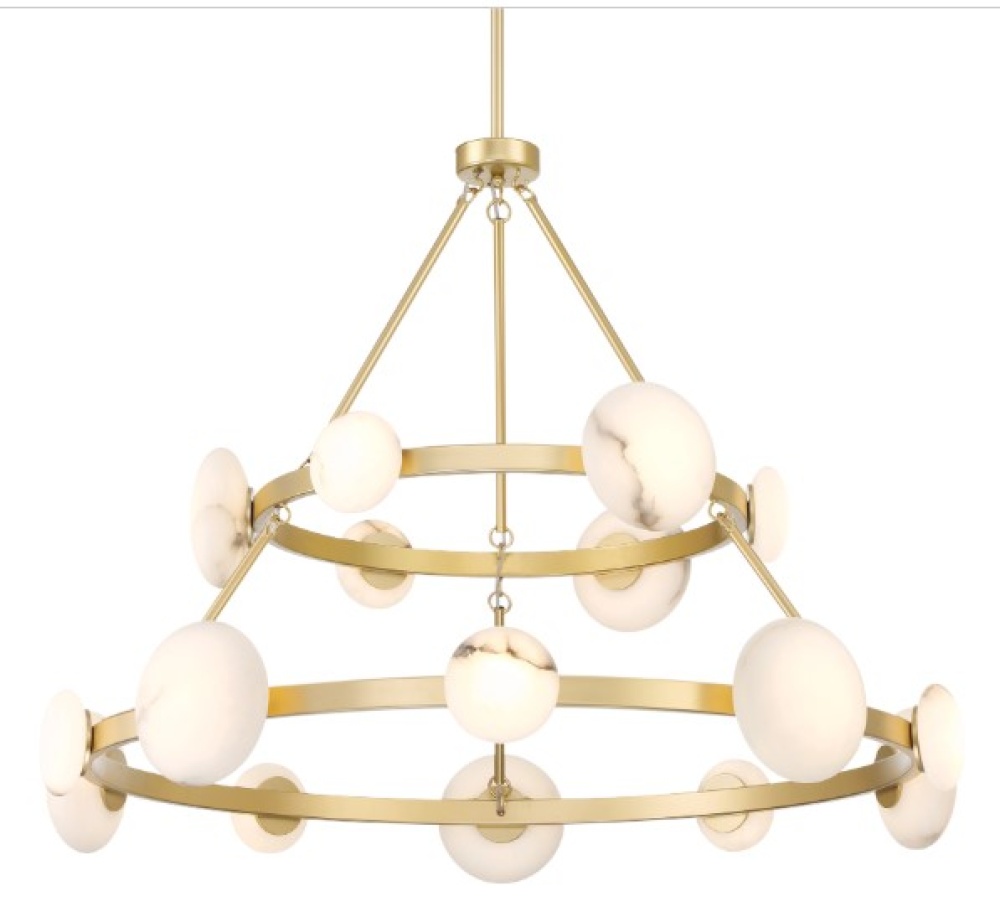 Zill 16 LED Light 2 Tier Chandelier