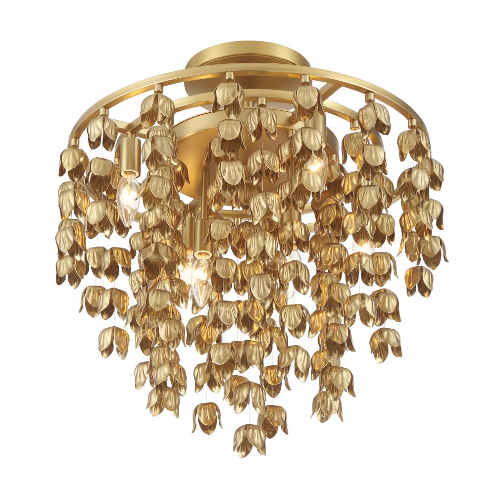 Ashgrove 21" 6-Light Semi Flush