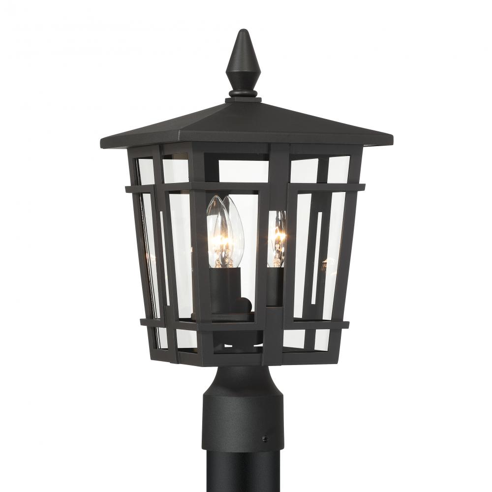 Fieldstone 9" High 3-Light Outdoor Post Mount