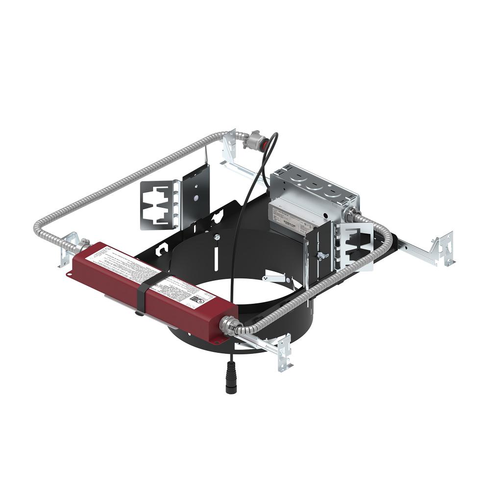 8" Sapphire III Non-IC New Construction Housing w/ Integral Test Switch EM Driver, 11W / 900lm,