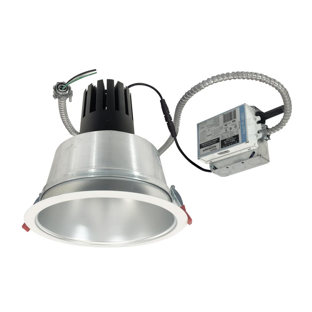 8" Sapphire III Retrofit, Diffused Clear Reflector/Matte Powder White Flange, 120V; 0-10V