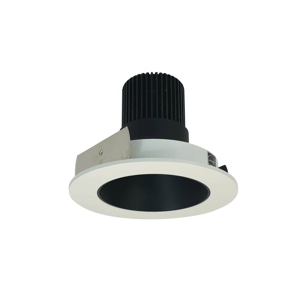 4" Iolite LED Round Reflector, 800lm / 14W, Comfort Dim, Black Reflector / White Flange