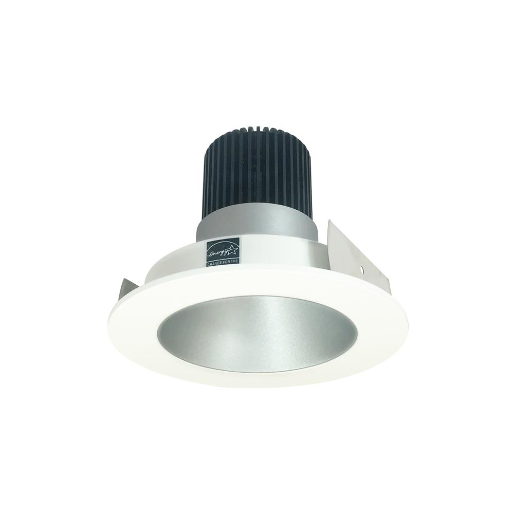 4" Iolite LED Round Reflector, 800lm / 14W, 5000K, Haze Reflector / Matte Powder White Flange