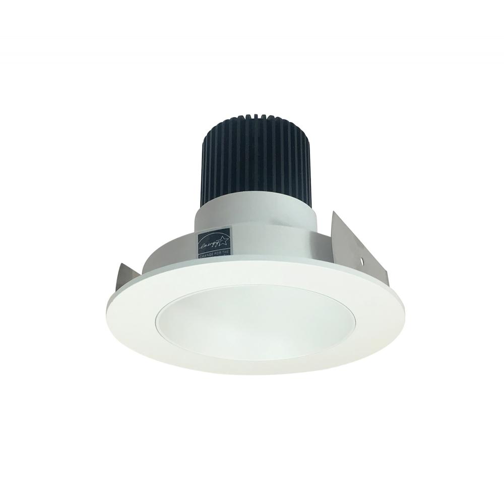 4" Iolite LED Round Reflector, 10-Degree Optic, 850lm / 12W, 4000K, Matte Powder White Reflector