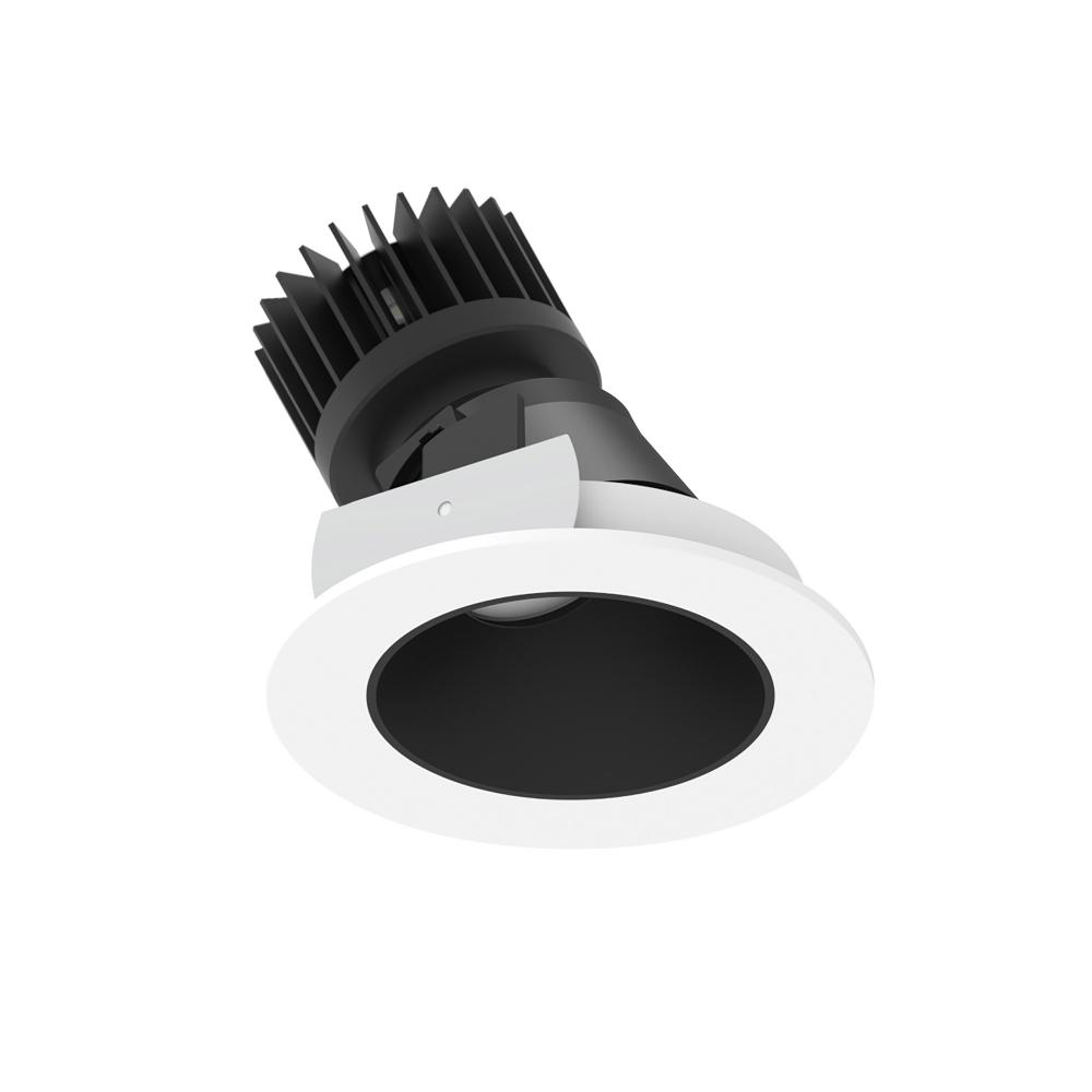 4" Iolite LED Round Adjustable Slot, 1500lm/2000lm (varies by housing), 3500K, Black Reflector /