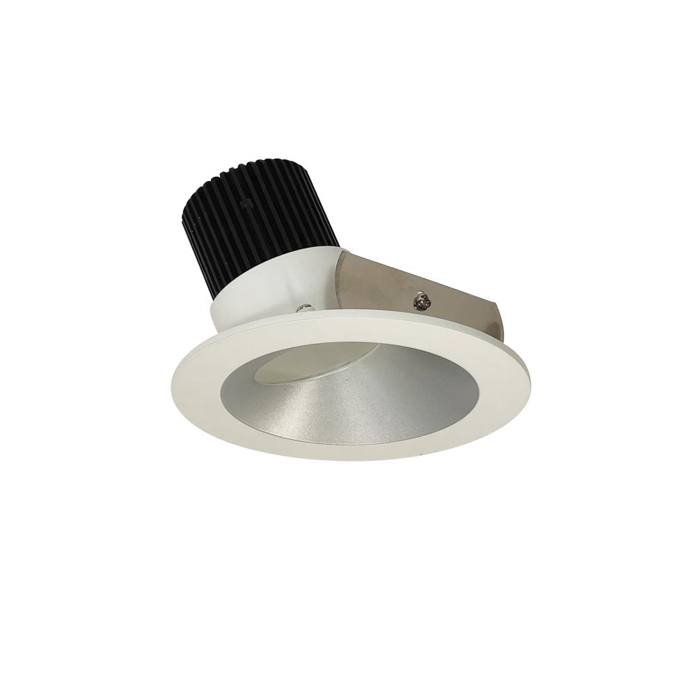 4" Iolite LED Round Wall Wash, 1000lm / 14W, 4000K, Haze Reflector / Matte Powder White Flange
