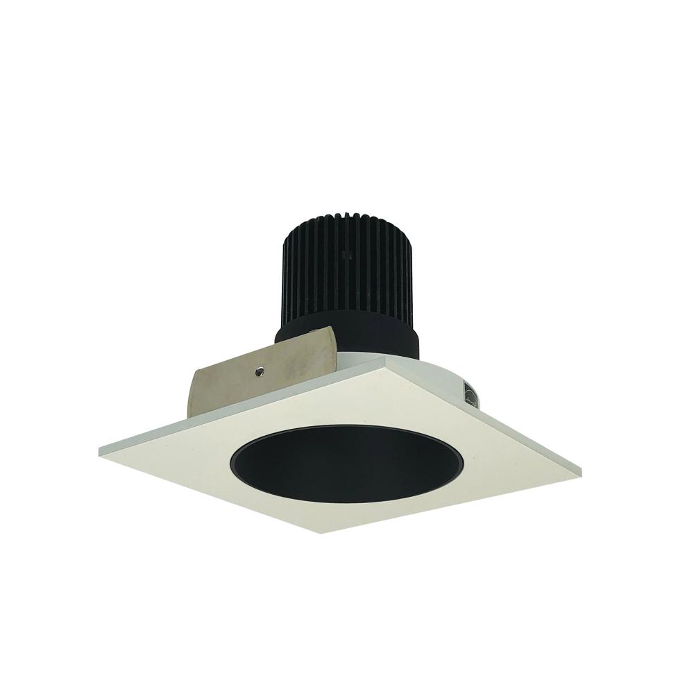 4" Iolite LED Square Reflector with Round Aperture, 10-Degree Optic, 850lm / 12W, 3500K, Black