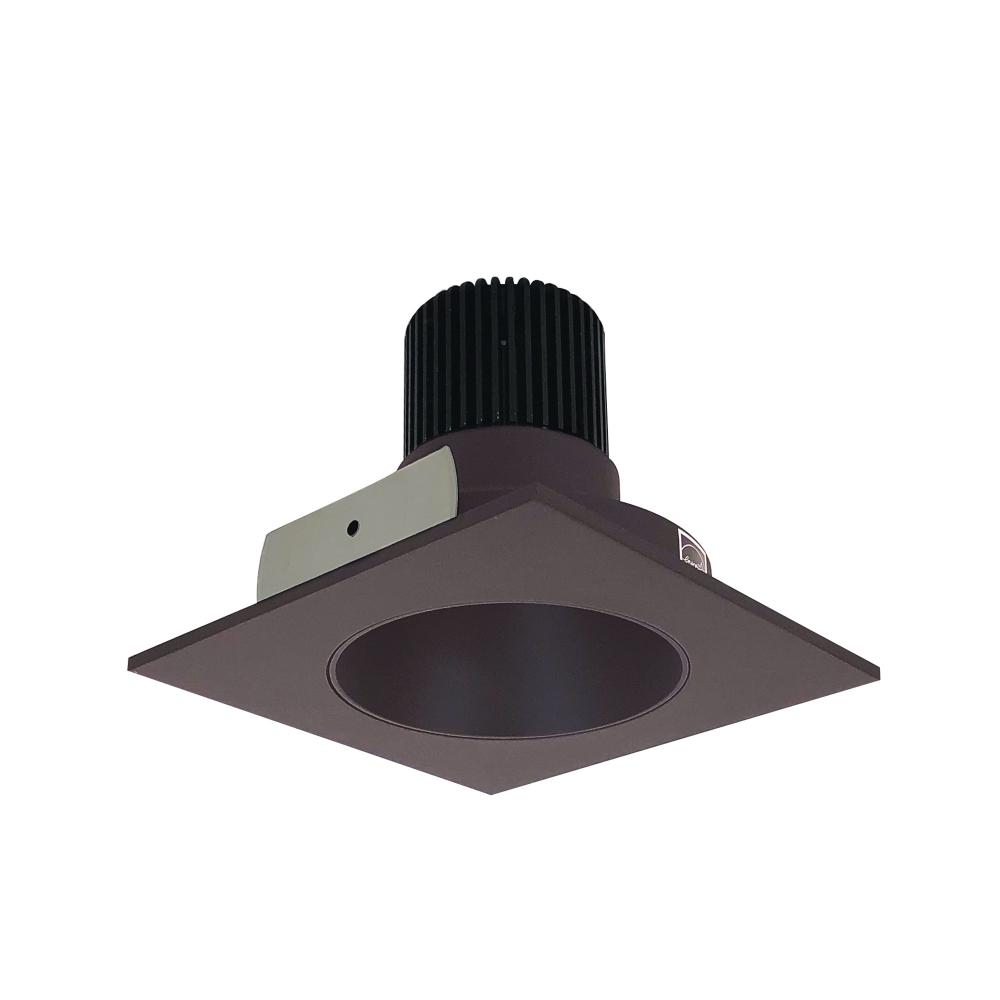 4" Iolite LED Square Reflector with Round Aperture, 1000lm / 14W, 5000K, Bronze Reflector /