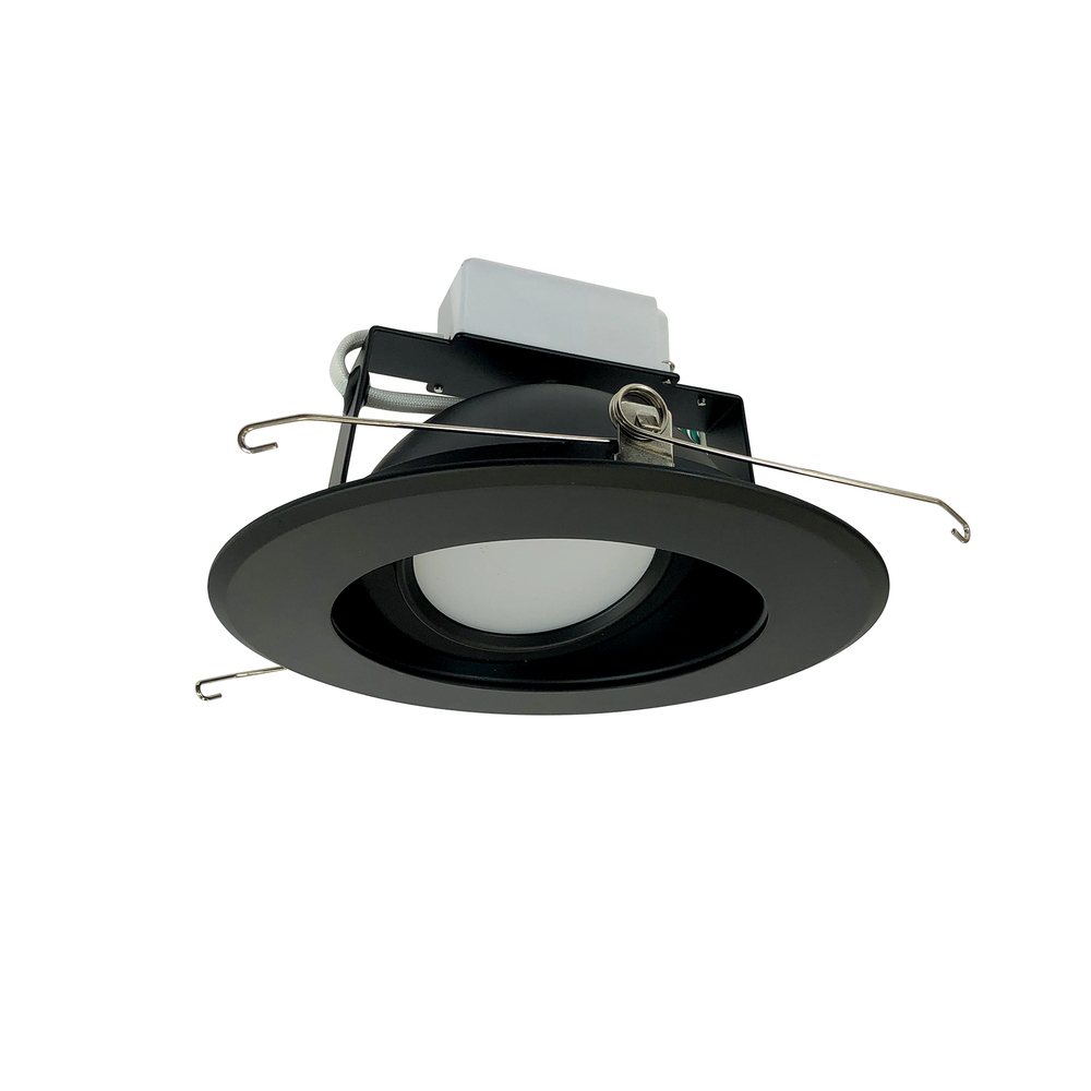 6" Cobalt Adjustable LED Retrofit, 1200lm / 14W, 4000K, Black Reflector / Black Flange