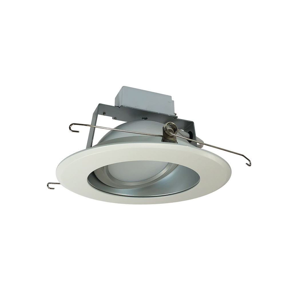 6" Cobalt Adjustable LED Retrofit, 1200lm / 14W, 3000K, Haze Reflector / White Flange