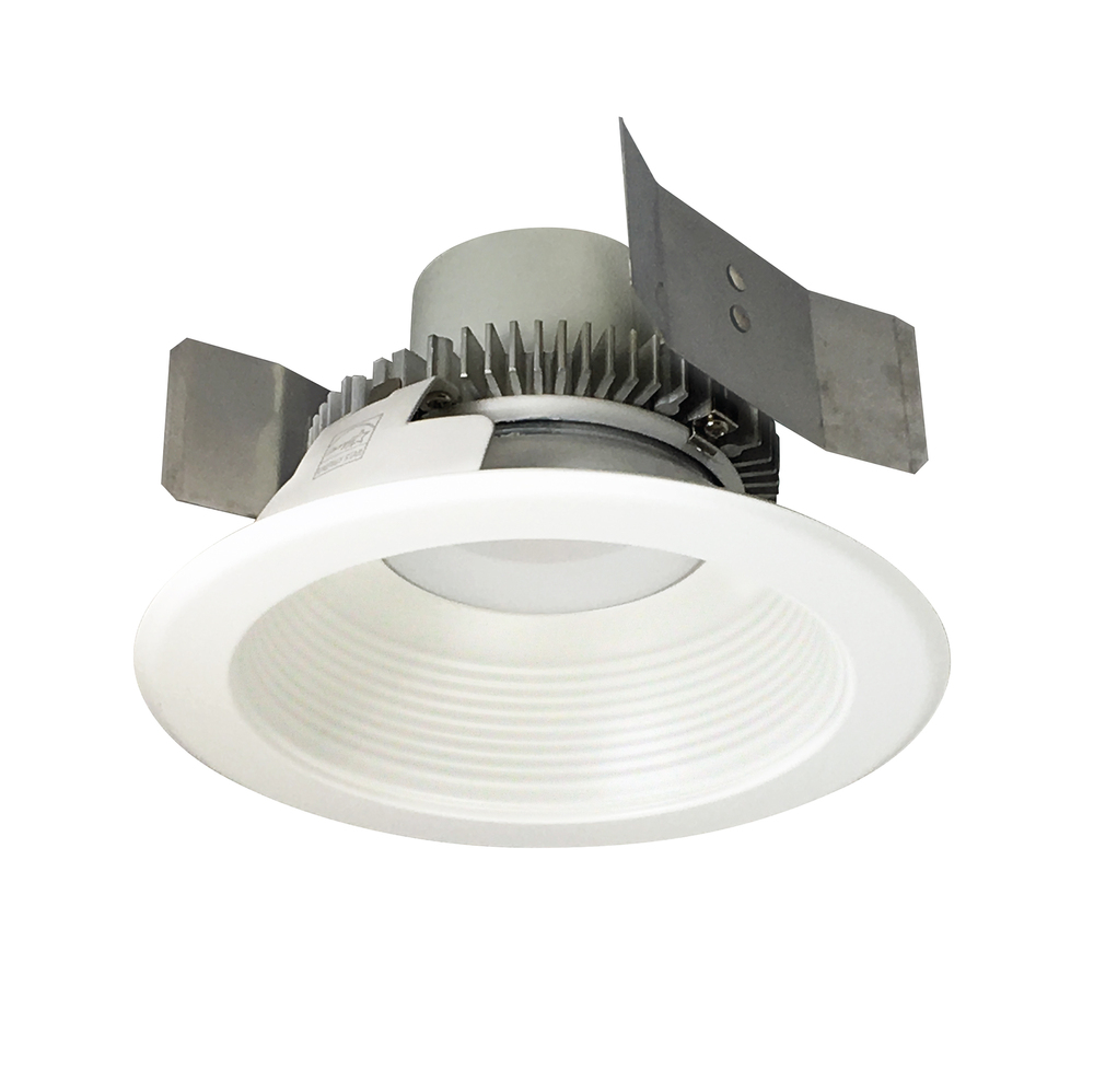 5" Cobalt Click Round Retrofit Baffle, 900lm / 12W, Comfort Dim, Matte Powder White Baffle /