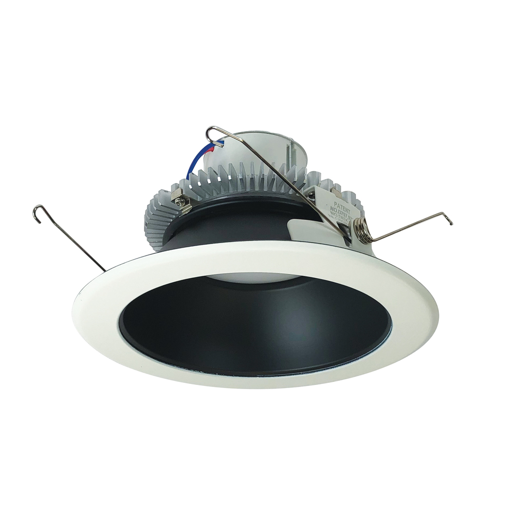 6" Cobalt Click Round Retrofit Reflector, 750lm / 10W, 3000K, Black Reflector / White Flange