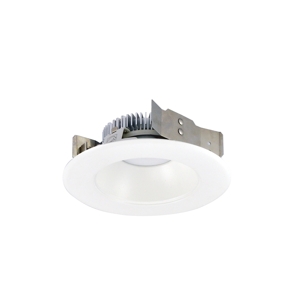 4" Cobalt Shallow High Lumen LED Trim, Round Reflector, 1250lm, 2700K, Matte Powder White