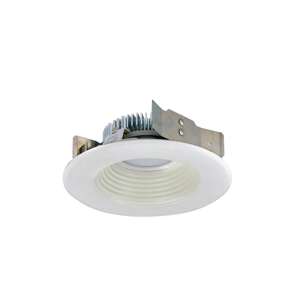 4" Cobalt Shallow High Lumen LED Trim, Round Baffle, 1250lm, 3500K, White