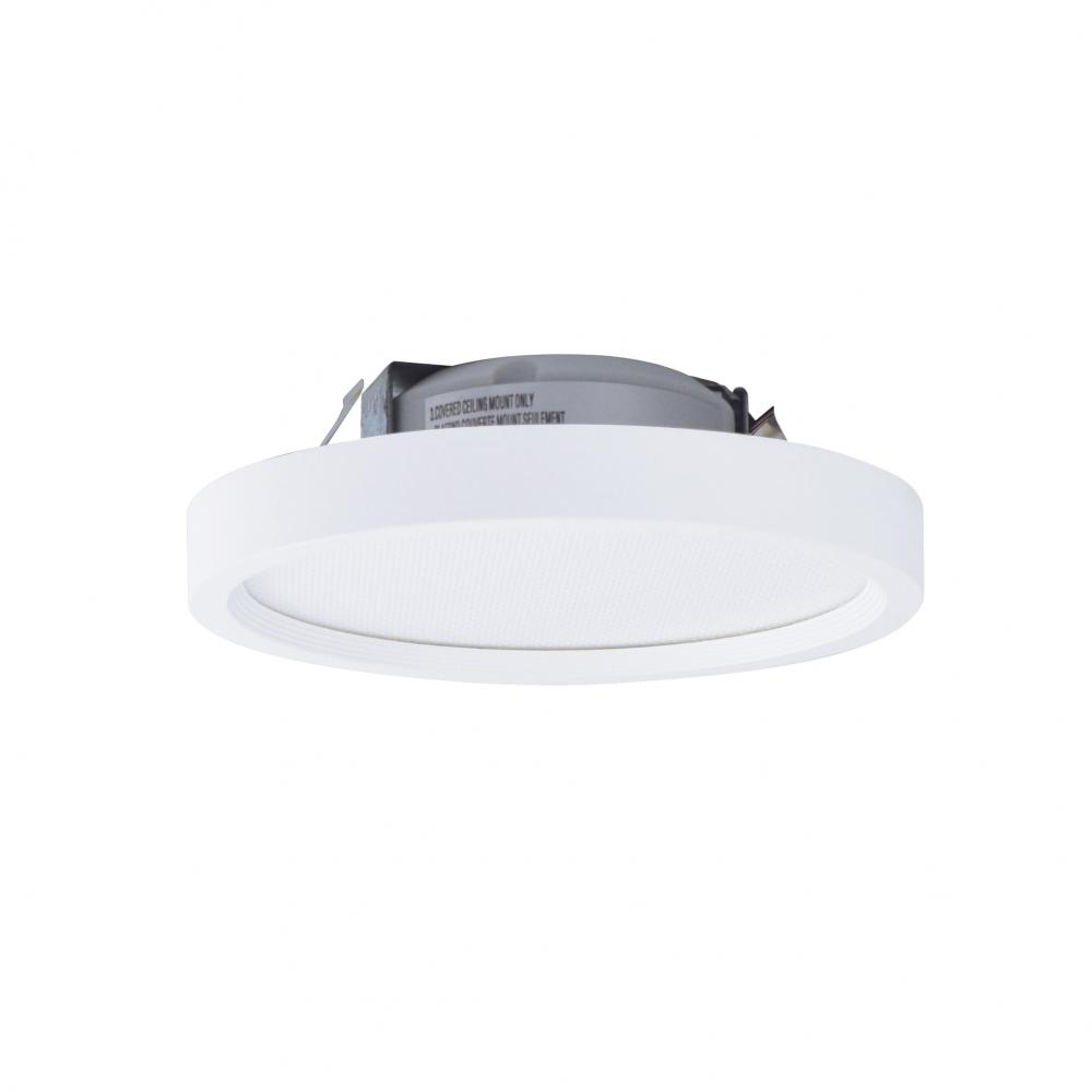 4" SURF Round LED Surface Mount, 850lm / 11W, 4000K, White finish