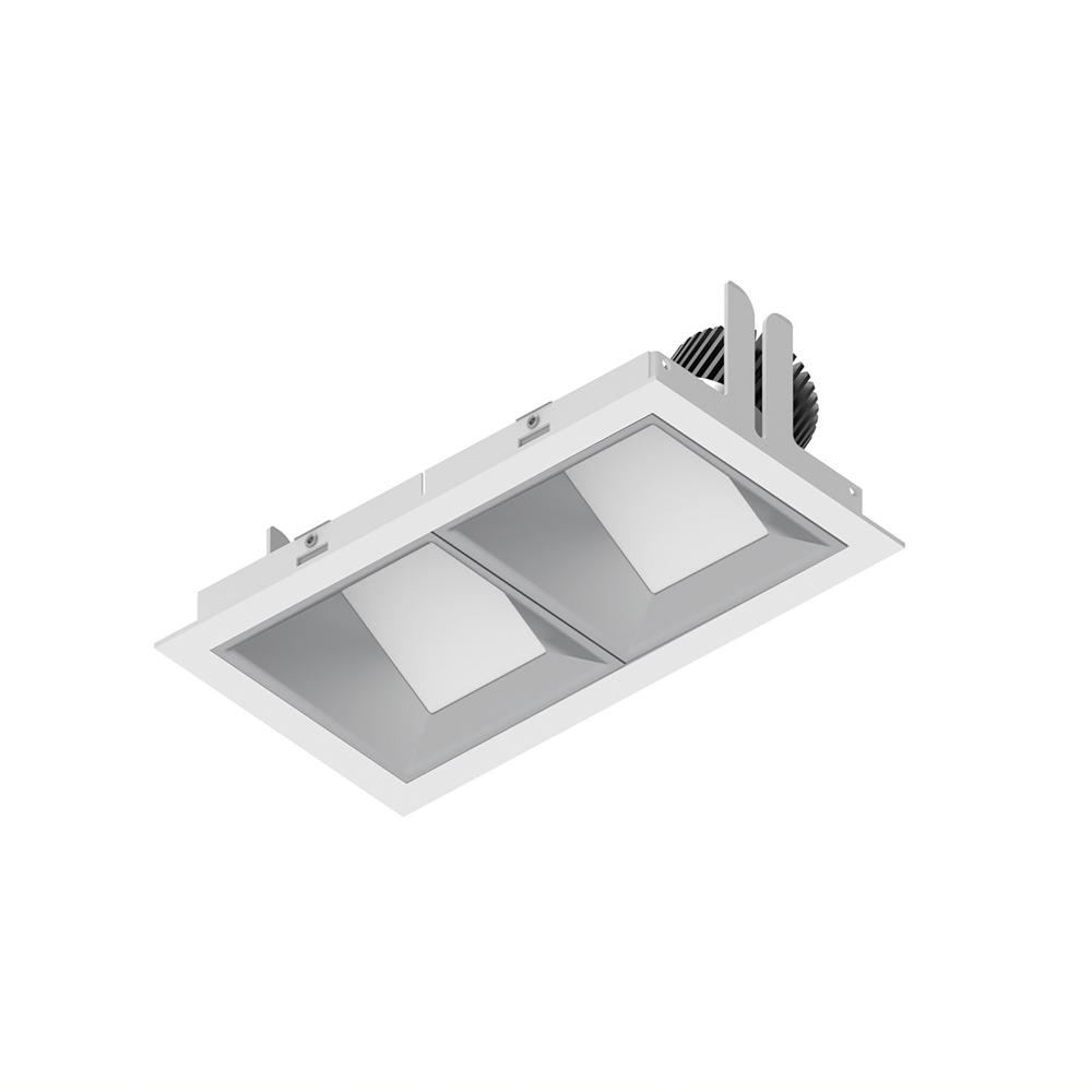 Iolite MLS 2-Head Trim Kit, MPW Flange, 3500K, 1000lm, Haze Wall Wash Trims