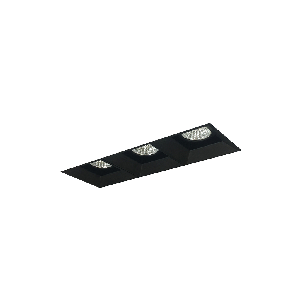 Iolite MLS 3-Head Trimless Reflector Kit, Comfort Dim, 800lm, Black Fixed Downlt. Trims