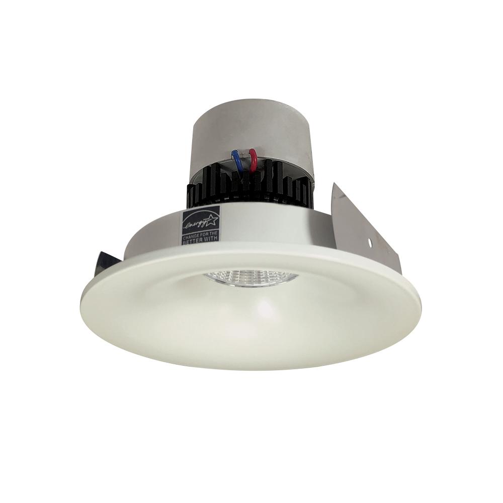 4" Pearl LED Round Bullnose Retrofit, 1000lm / 12W, 4000K, White Finish