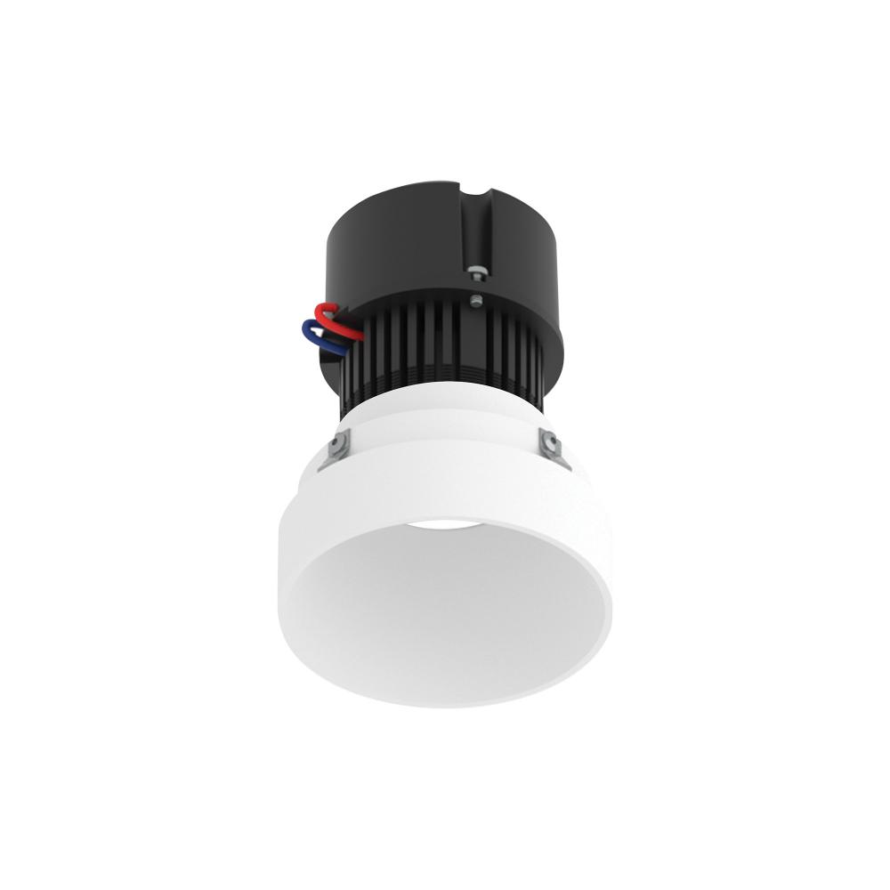 4" Pearl 120V LED Round Trimless Retrofit Downlight, 1150lm / 10W, 4000K, Warm White Finish