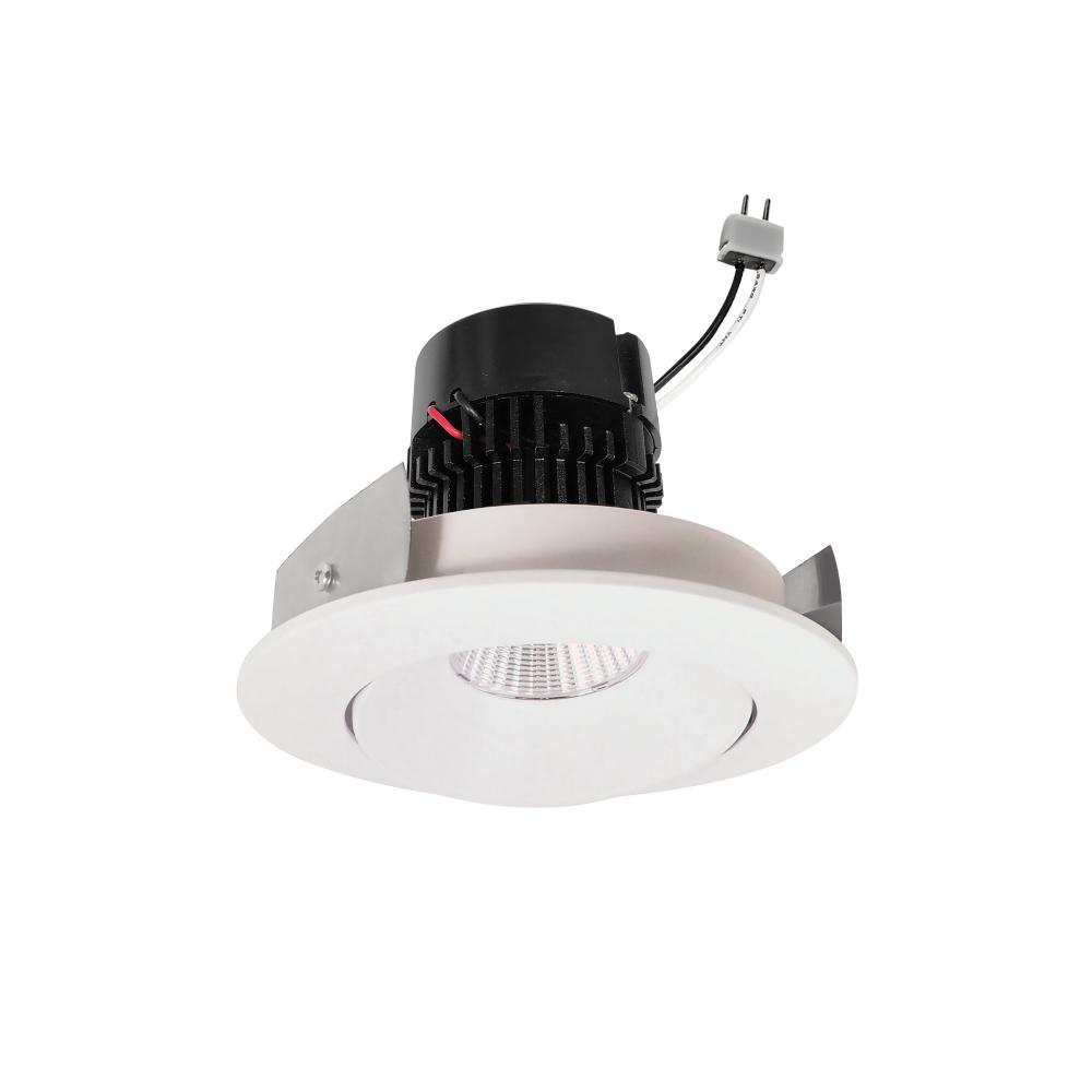 4" Pearl Low Voltage LED Round Adjustable Cone Retrofit, 1200lm / 11W, 3000K, White Reflector /