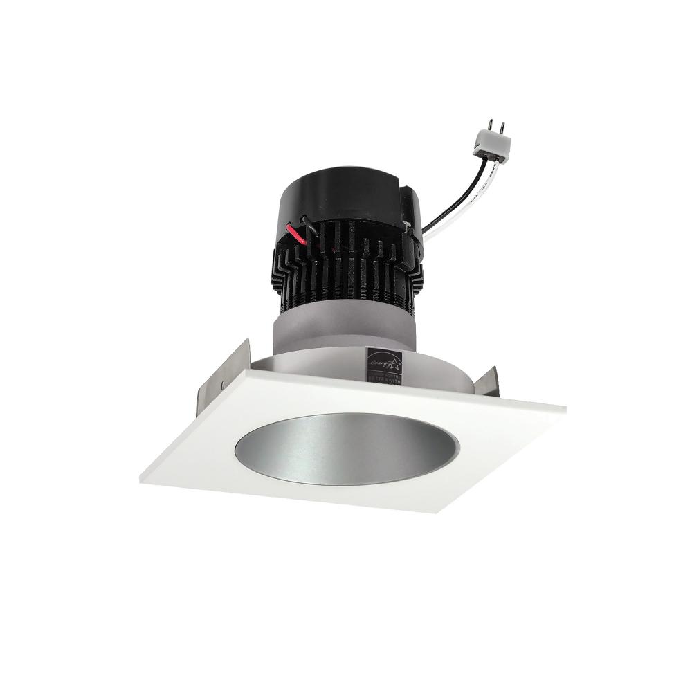 4" Pearl Low Voltage LED Square Retrofit Reflector with Round Aperture, 1150lm / 11W, 4000K,