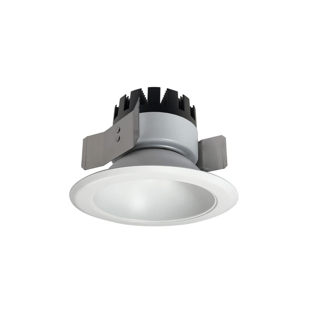 5" Marquise III Round Open Reflector, 1500lm, 3000K, Flood Optic, White Reflector/White Flange