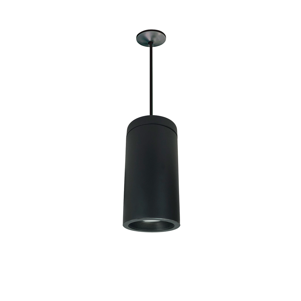 6" Cobalt Pendant Mount Cylinder, Black, 750lm, 4000K, Black Baffle, 120V Triac/ELV/0-10V & 277V