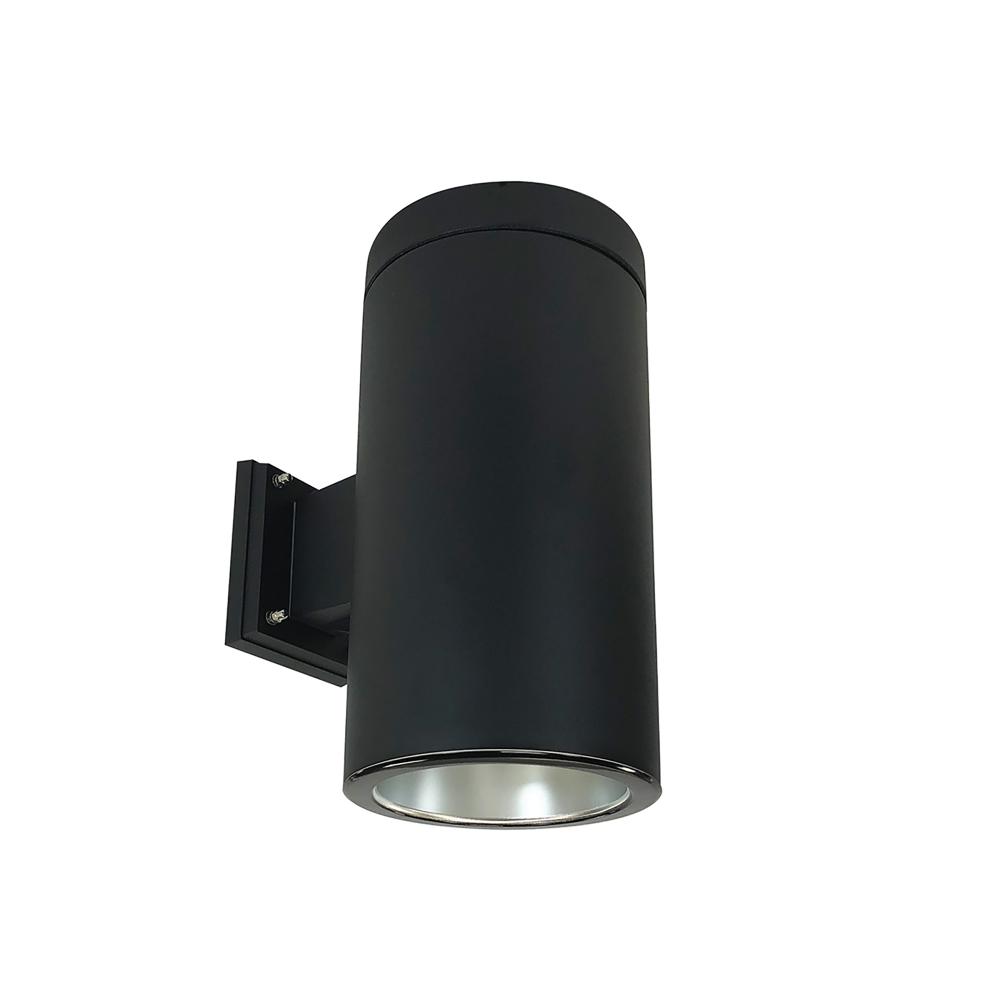 6" Sapphire III Wall Mount Black Cylinder, Diffused Clear Reflector/Black Flange, 120-277; 0-10V