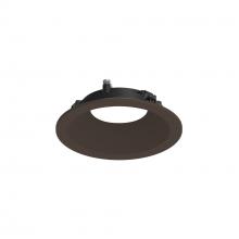 Nora NAPF-3RDNBZ/FL - 3" Apollo Round Flanged Downlight Trim with Frosted Lens, Bronze Finish