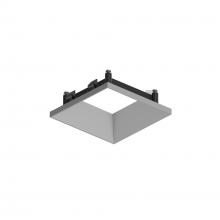 Nora NAPT-3SDNHZ/CL - 3" Apollo Square Flangeless Downlight Trim with Clear Lens, Haze Finish