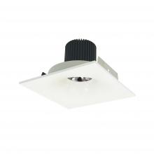 Nora NIO-4SNB40QWW - 4" Iolite LED Square Bullnose, 10-Degree Optic, 950lm / 12W, 4000K, White Finish