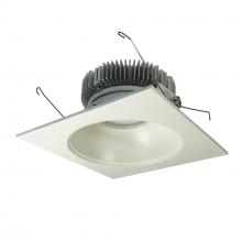 Nora NLCB2-6531527MPW - 6" Cobalt Dedicated High Lumen Square/Round, 1500lm, 2700K, Matte Powder White Reflector / Matte