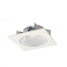 Nora NLCBS-4538530HZW - 4" Cobalt Shallow High Lumen LED Trim, Square/Round Reflector, 850lm, 3000K, Haze/White