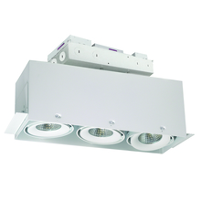 Nora NMRTLG-13D6L1930W - LED Trimless 3-Head MLS Housing, 30W / 2100lm per Head, 3000K, 32-Degrees Flood, White, 120-277V