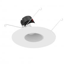 Nora NPRLV-56RSLA30XMPW - 5"/6" Pearl Low Voltage LED Round Adjustable Slot Retrofit, 1050lm / 11W, 3000K, Matte