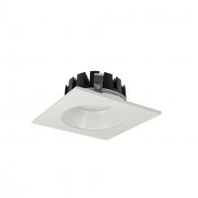 Nora NRM3-43L235FWW - 4" Marquise III Square Open Reflector, 1500lm, 3500K, Flood Optic, White Reflector/White Flange