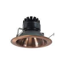Nora NRM3-61L227SCO - 6" Marquise III Round Open Reflector, 1500lm, 2700K, Spot Optic, Copper Reflector/Copper Flange