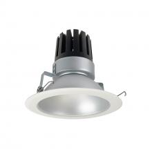 Nora NRM3-61L440FHZW - 6" Marquise III Round Open Reflector, 2500lm, 4000K, Flood Optic, Haze Reflector/White Flange