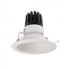 Nora NRM3-61L335FWW - 6" Marquise III Round Open Reflector, 2000lm, 3500K, Flood Optic, White Reflector/White Flange